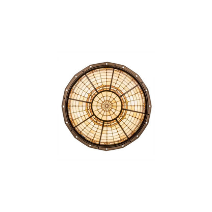 Fleur-de-Lite 8 Light 42" Wide Semi-Flush Bowl Ceiling Fixture