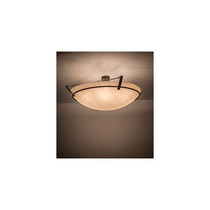 Covina 8 Light 48" Wide Semi-Flush Bowl Ceiling Fixture