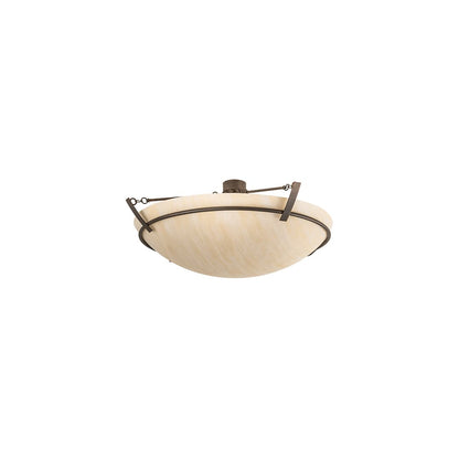 Covina 8 Light 48" Wide Semi-Flush Bowl Ceiling Fixture