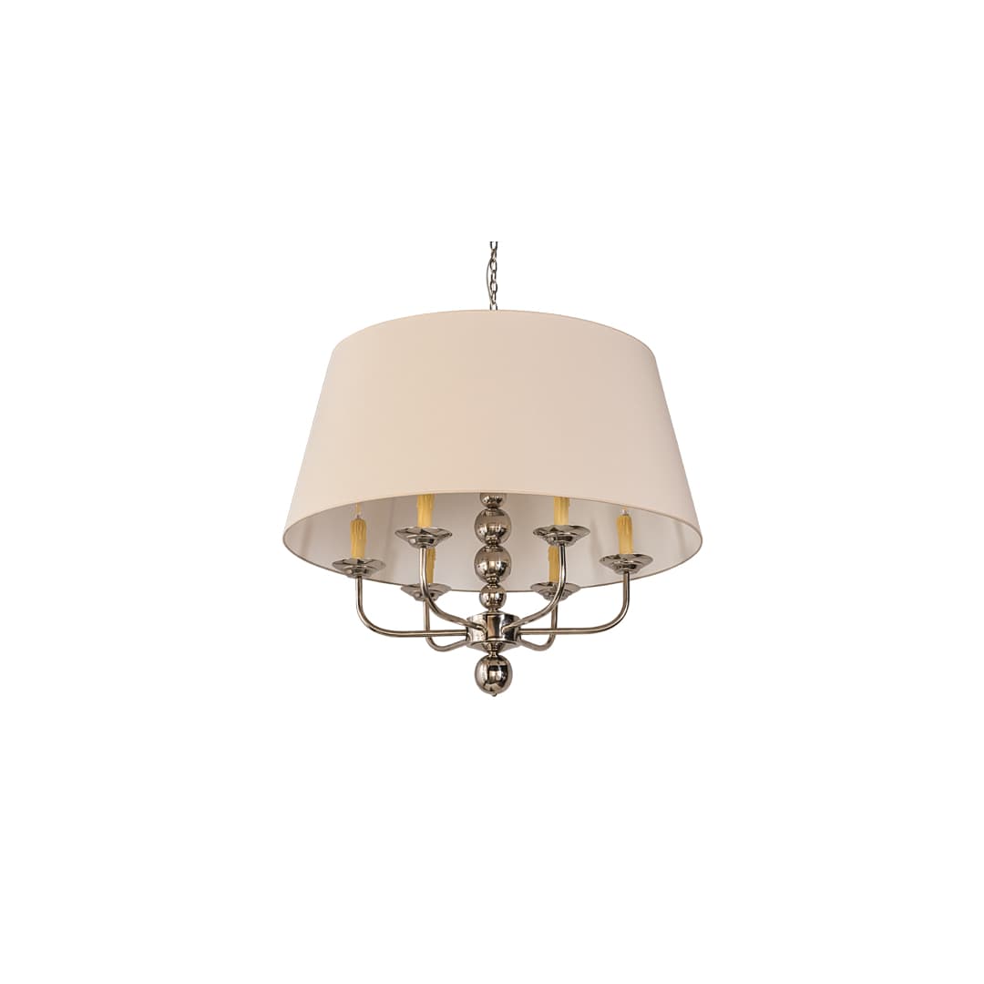 6 Light 38" Wide Taper Candle Pendant