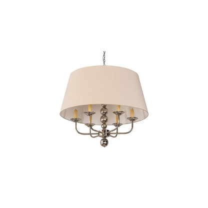 6 Light 38" Wide Taper Candle Pendant
