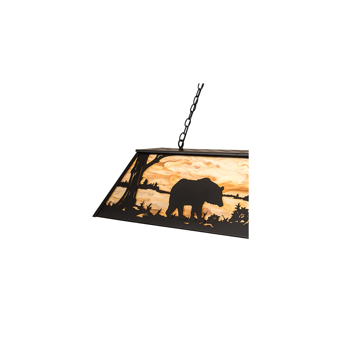 9 Light 60" Wide Billiard Linear Pendant