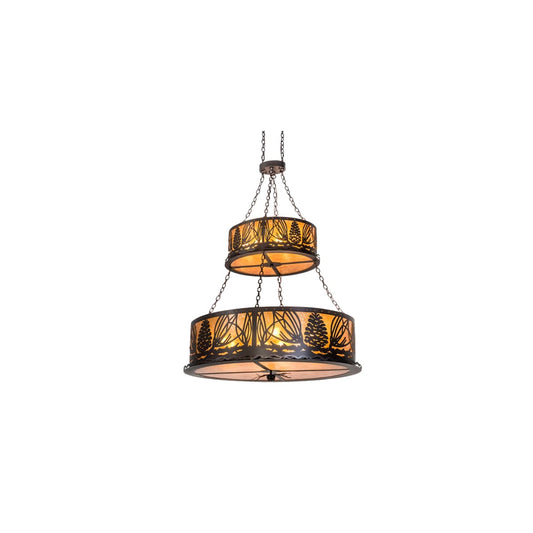 18 Light 36" Wide Pendant
