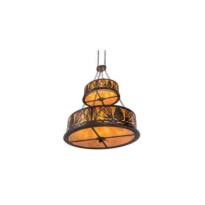 18 Light 36" Wide Pendant
