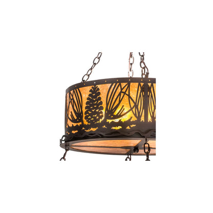 18 Light 36" Wide Pendant