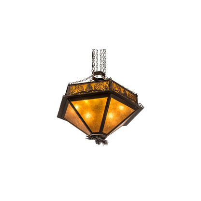 6 Light 36" Wide Pendant