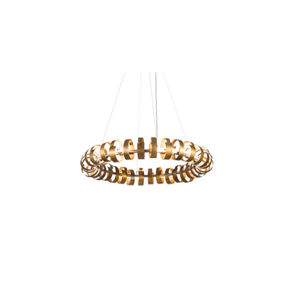16 Light 63" Wide Abstract Pendant