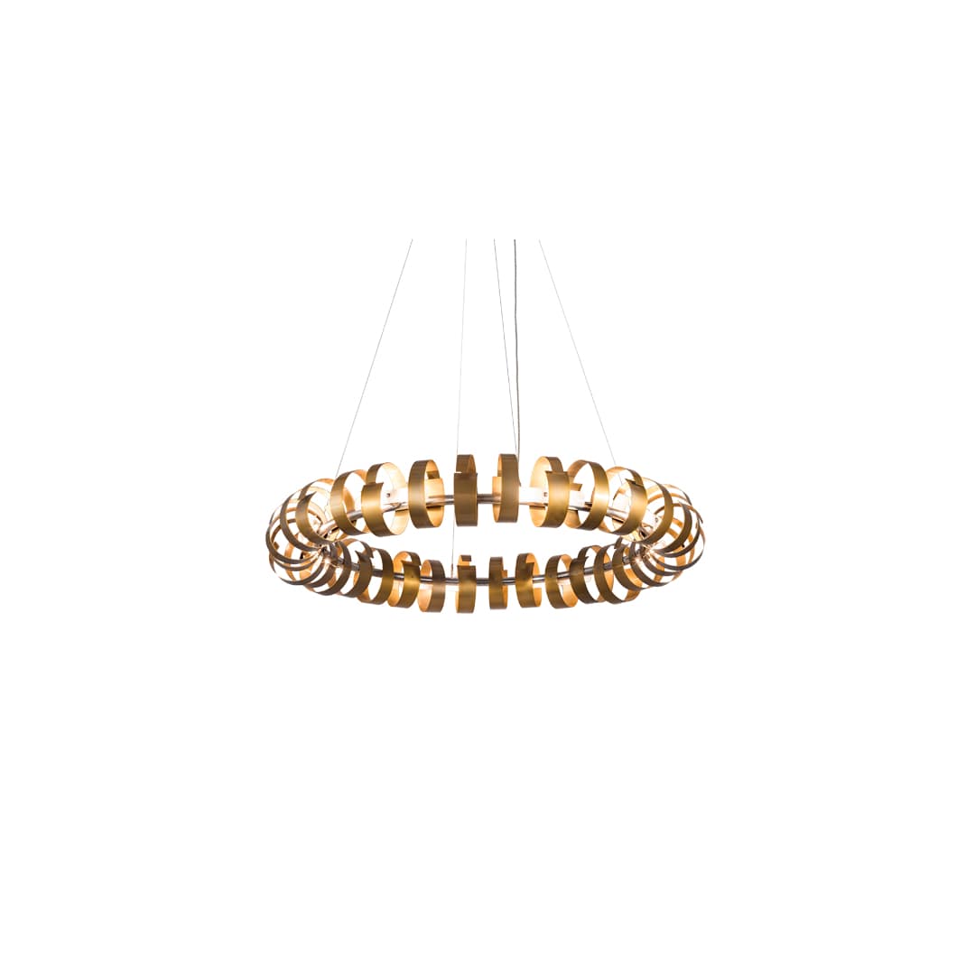 16 Light 63" Wide Abstract Pendant