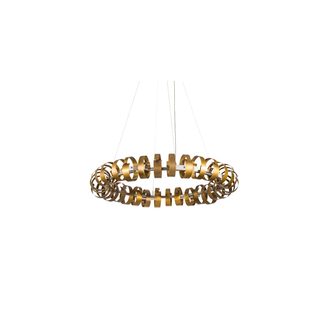 16 Light 63" Wide Abstract Pendant