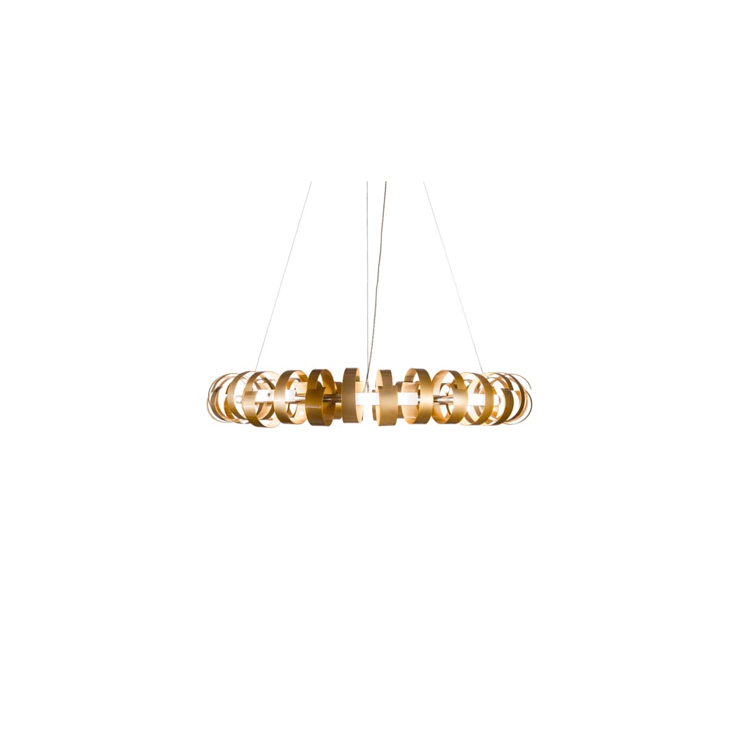 16 Light 63" Wide Abstract Pendant