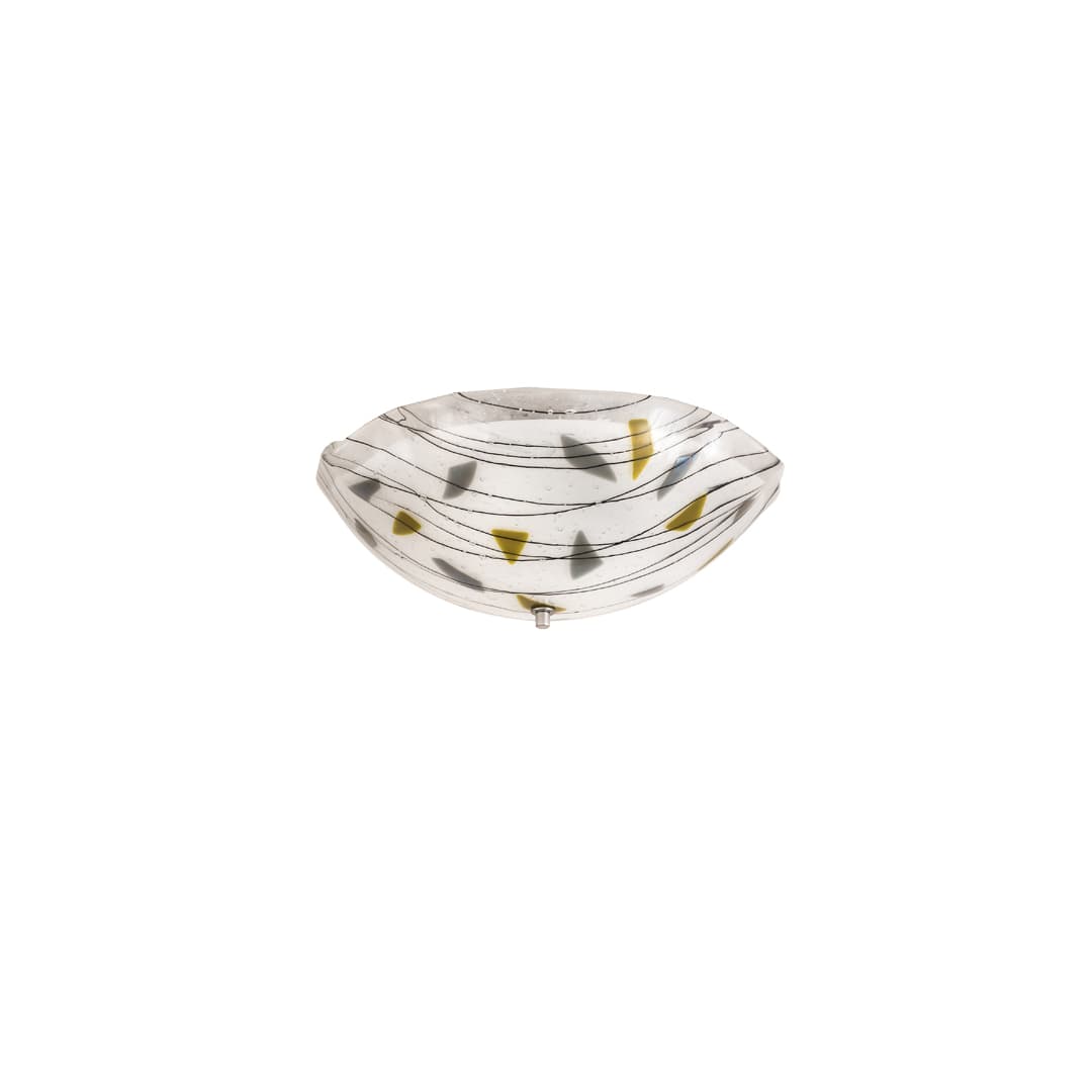 Metro Fusion 3 Light 18" Wide Semi-Flush Bowl Ceiling Fixture