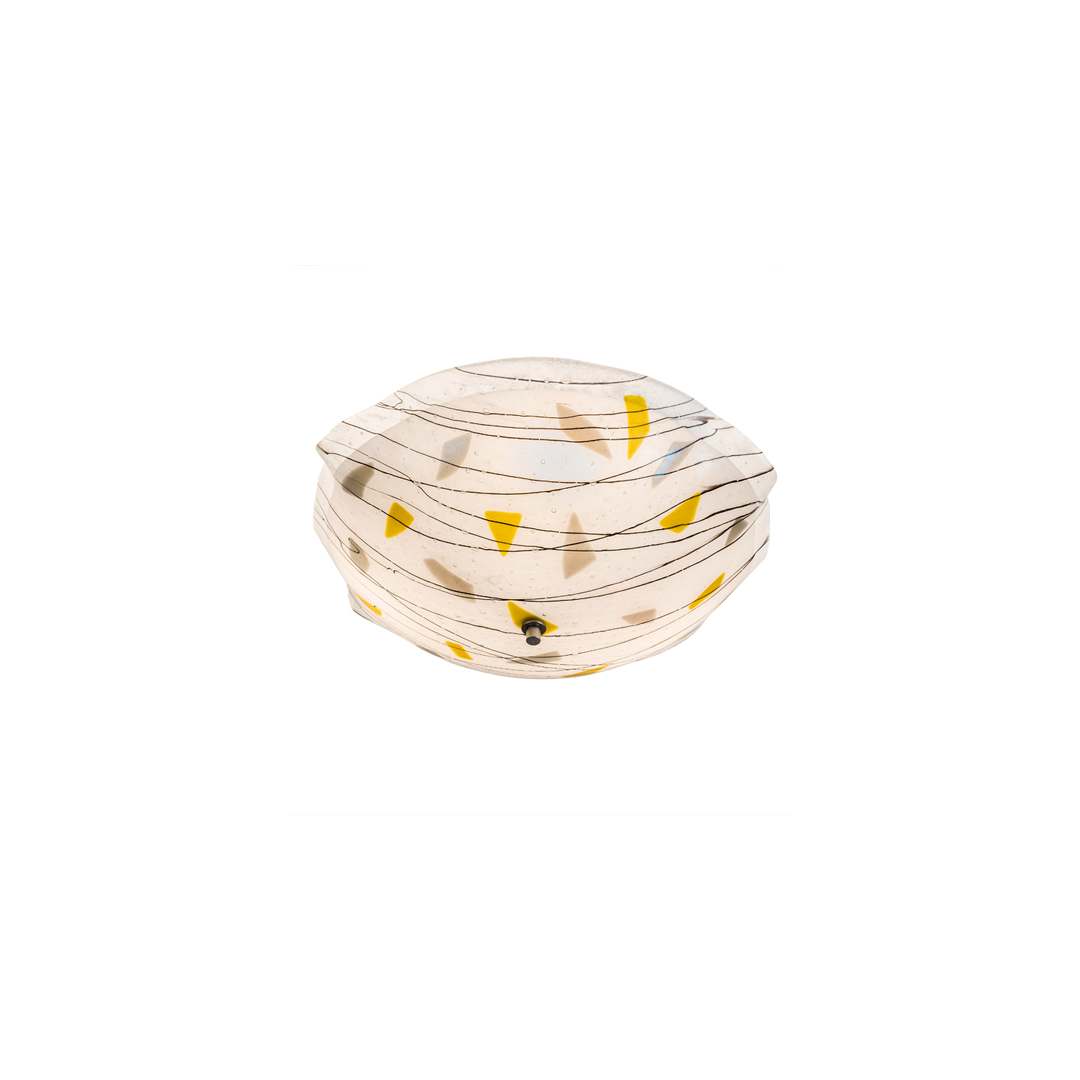 Metro Fusion 3 Light 18" Wide Semi-Flush Bowl Ceiling Fixture
