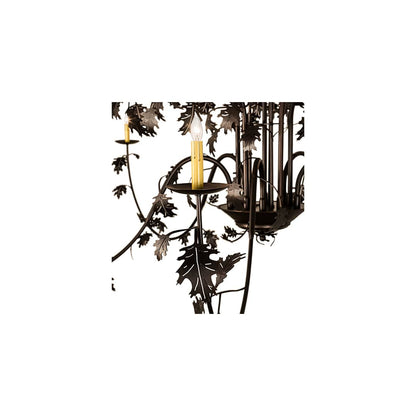 Oak Leaf 15 Light 96" Wide Taper Candle Style Chandelier