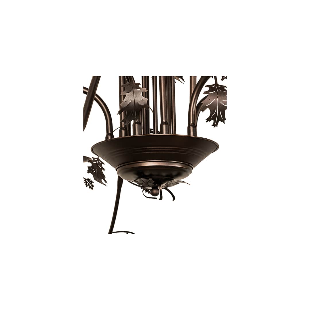 Oak Leaf 15 Light 96" Wide Taper Candle Style Chandelier