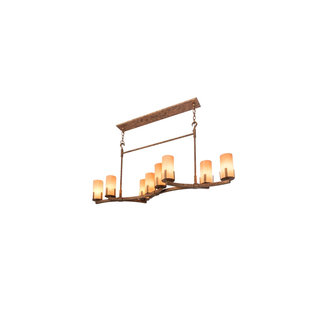 Long Cero 8 Light 16" Wide Linear Chandelier