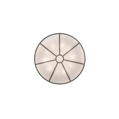 Cilindro 10 Light 60" Wide Semi-Flush Drum Ceiling Fixture - Nickel Finish - GU24 Bulb Base