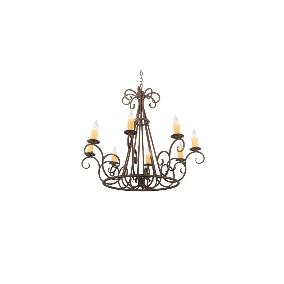 Marguerite 8 Light 42" Wide Taper Candle Style Chandelier
