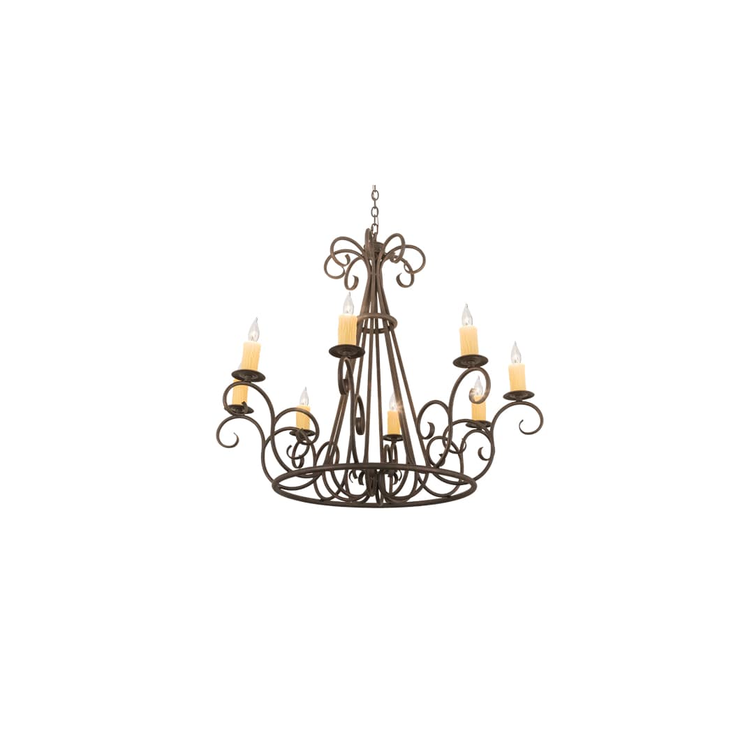 Marguerite 8 Light 42" Wide Taper Candle Style Chandelier