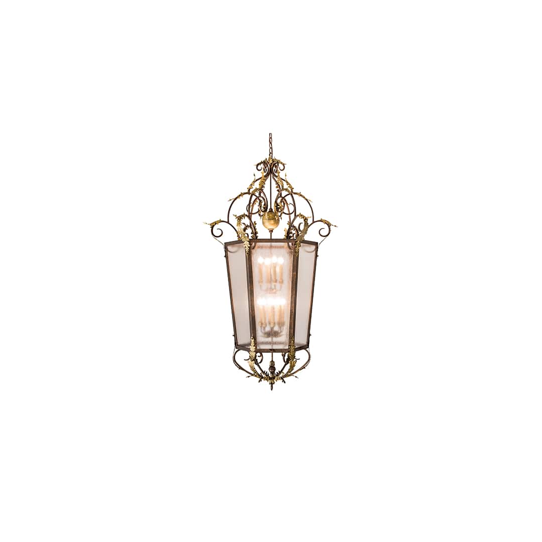 12 Light 35" Wide Taper Candle Pendant