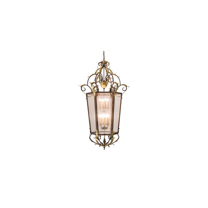 12 Light 35" Wide Taper Candle Pendant