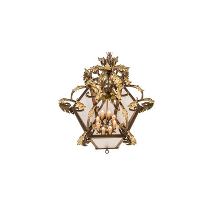 8 Light 25" Wide Taper Candle Pendant