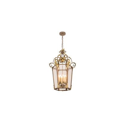 8 Light 25" Wide Taper Candle Pendant