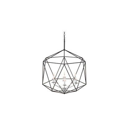 7 Light 42" Wide Taper Candle Pendant