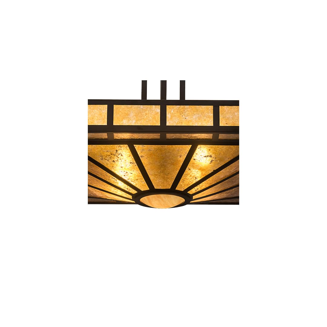 Mission Prime 4 Light 31" Wide Semi-Flush Square Ceiling Fixture