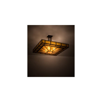 Mission Prime 4 Light 43" Wide Semi-Flush Square Ceiling Fixture