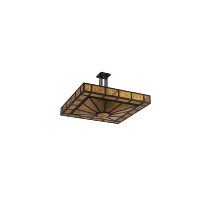 Mission Prime 4 Light 43" Wide Semi-Flush Square Ceiling Fixture
