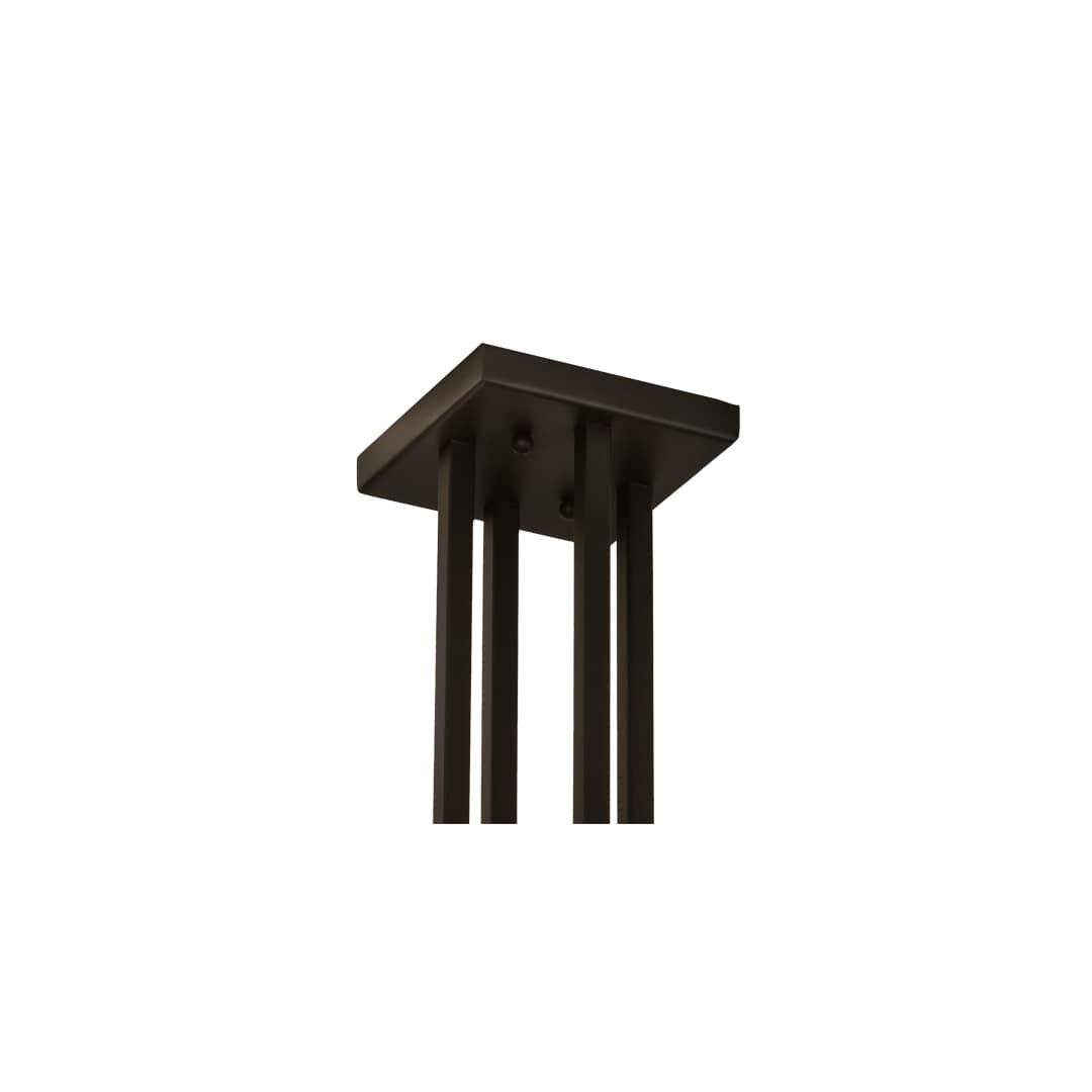Mission Prime 4 Light 43" Wide Semi-Flush Square Ceiling Fixture