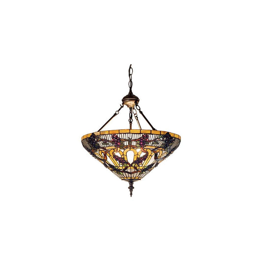 Jeweled Grape 3 Light 24" Wide Pendant