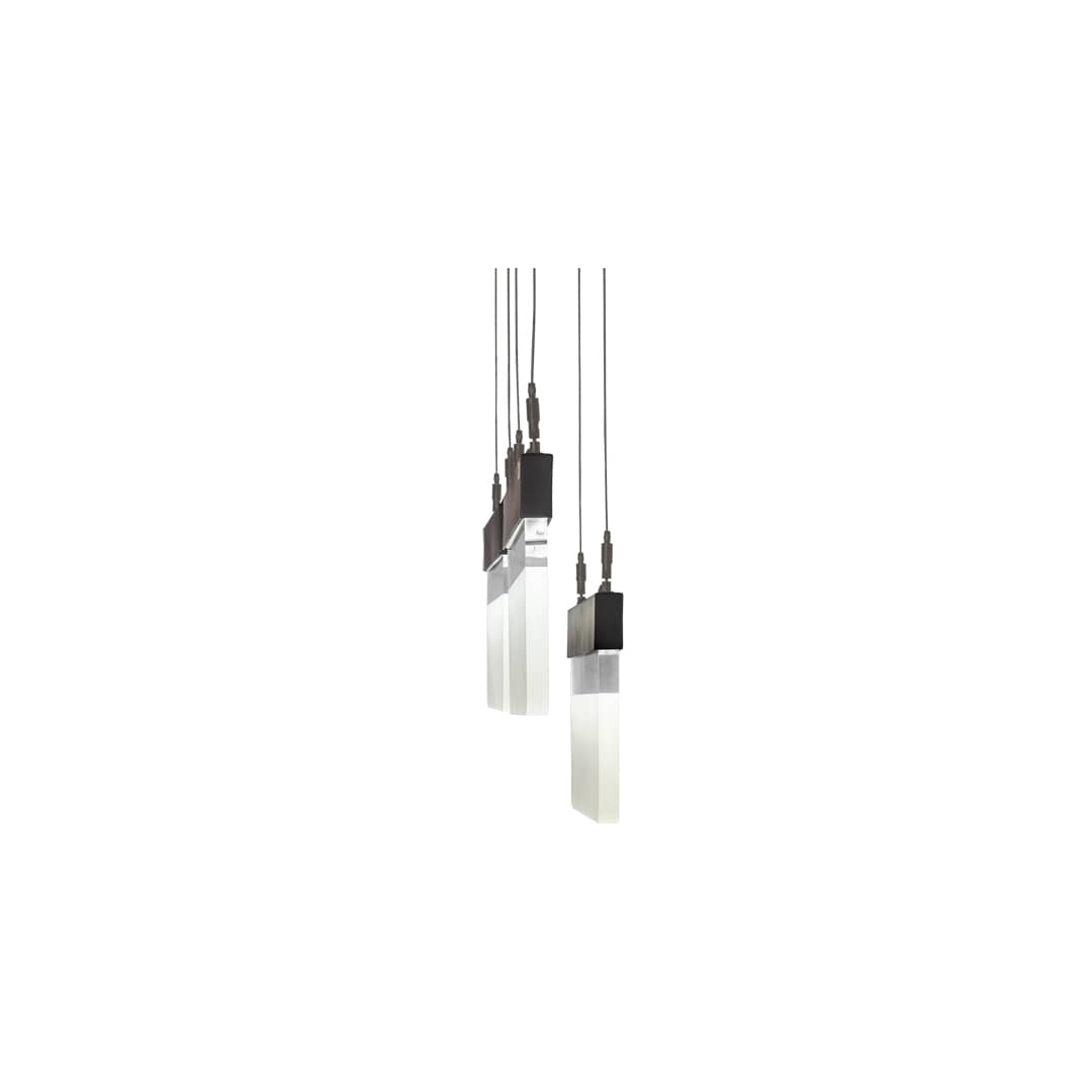 3 Light 8" Wide Multi Light Pendant