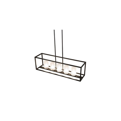 5 Light 48" Wide Pillar Candle Linear Pendant