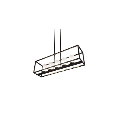 5 Light 48" Wide Pillar Candle Linear Pendant