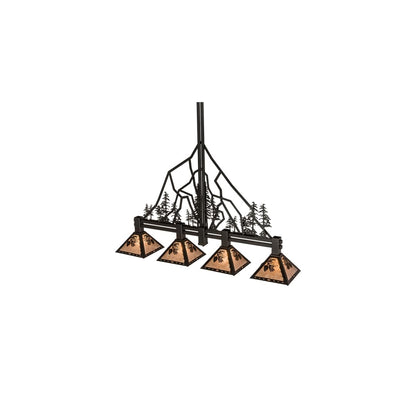 4 Light 60" Wide Linear Pendant