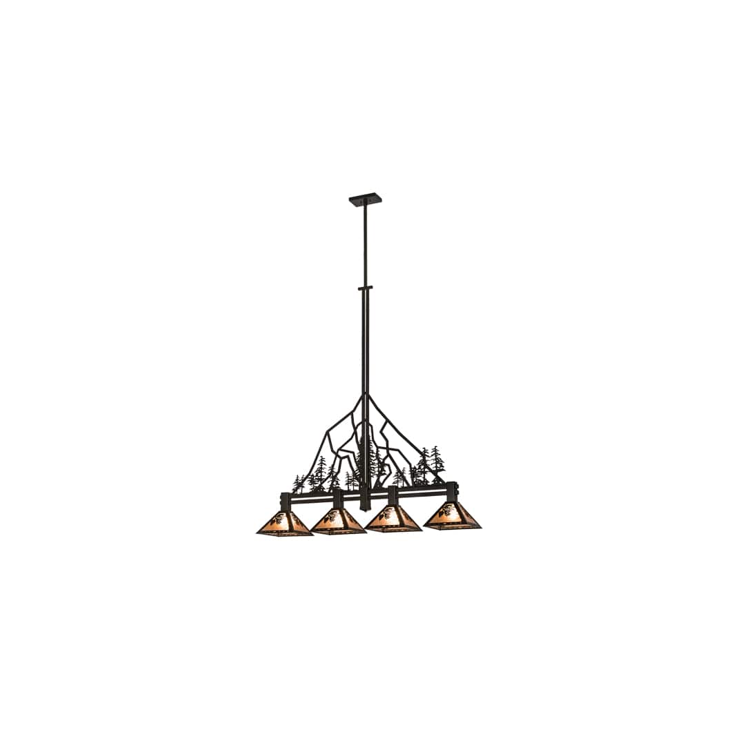 4 Light 60" Wide Linear Pendant