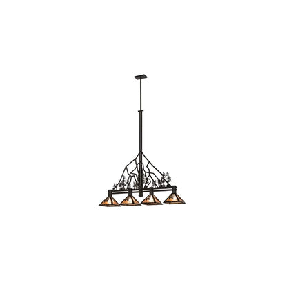 4 Light 60" Wide Linear Pendant