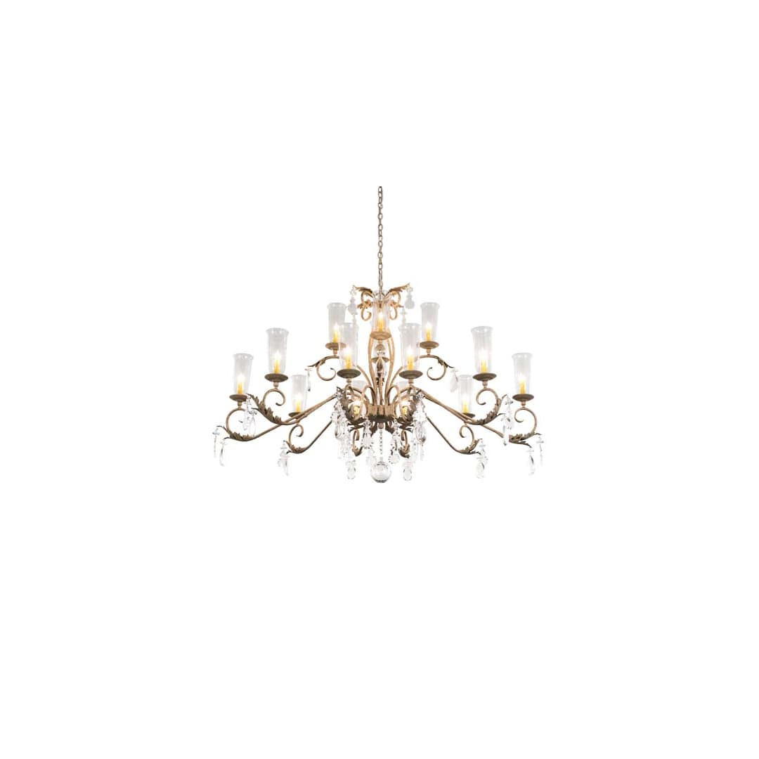 Long Windsor 14 Light 38" Wide Crystal Chandelier