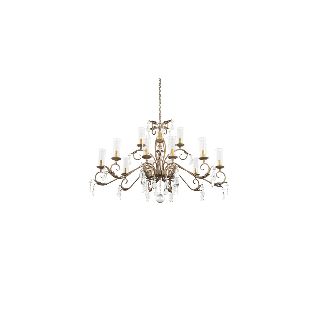 Long Windsor 14 Light 38" Wide Crystal Chandelier
