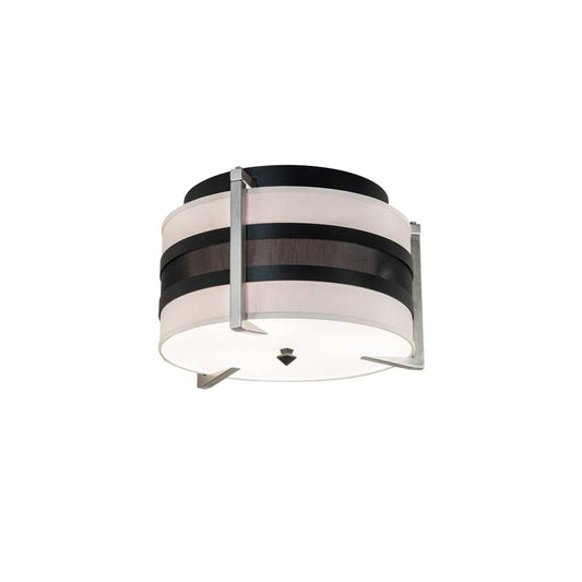 Nathan 3 Light 24" Wide Semi-Flush Drum Ceiling Fixture