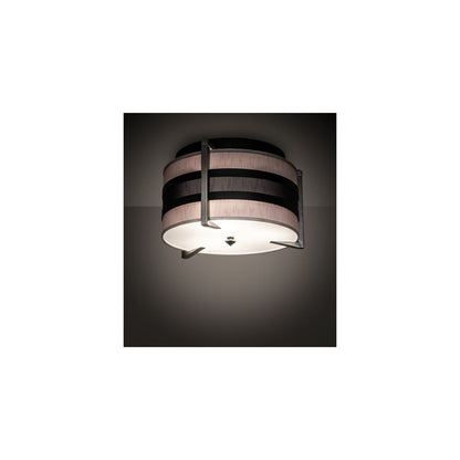 Nathan 3 Light 24" Wide Semi-Flush Drum Ceiling Fixture