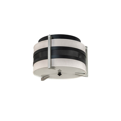 Nathan 3 Light 24" Wide Semi-Flush Drum Ceiling Fixture
