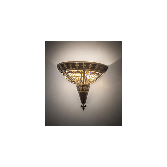Fleur De Lys 2 Light 15" Tall Wall Sconce