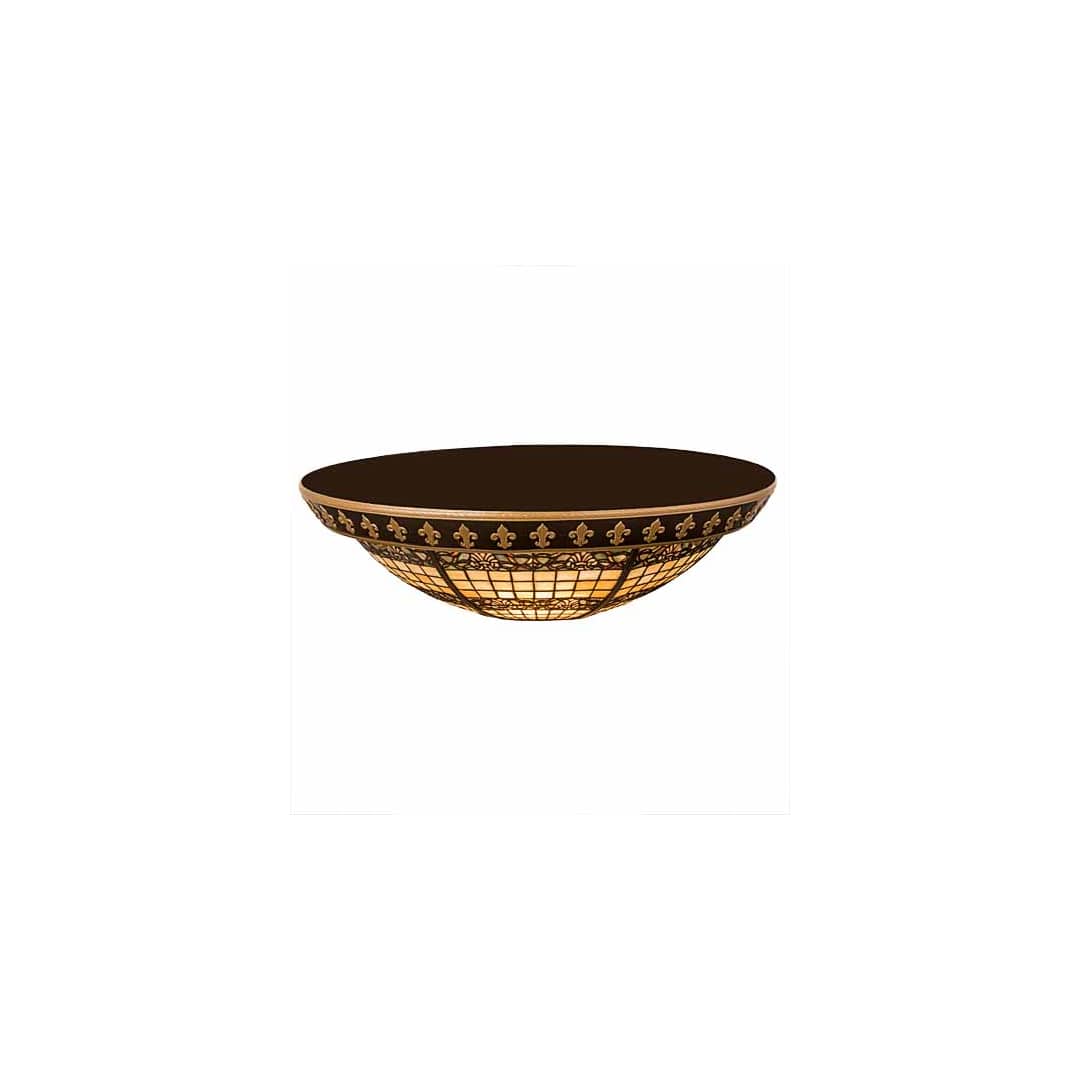Shell and Ribbon 4 Light 28" Wide Semi-Flush Bowl Ceiling Fixture