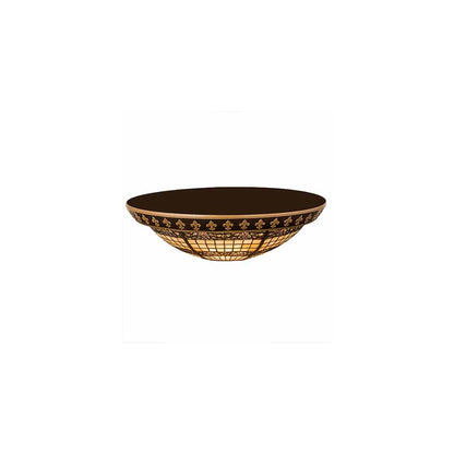 Shell and Ribbon 4 Light 28" Wide Semi-Flush Bowl Ceiling Fixture