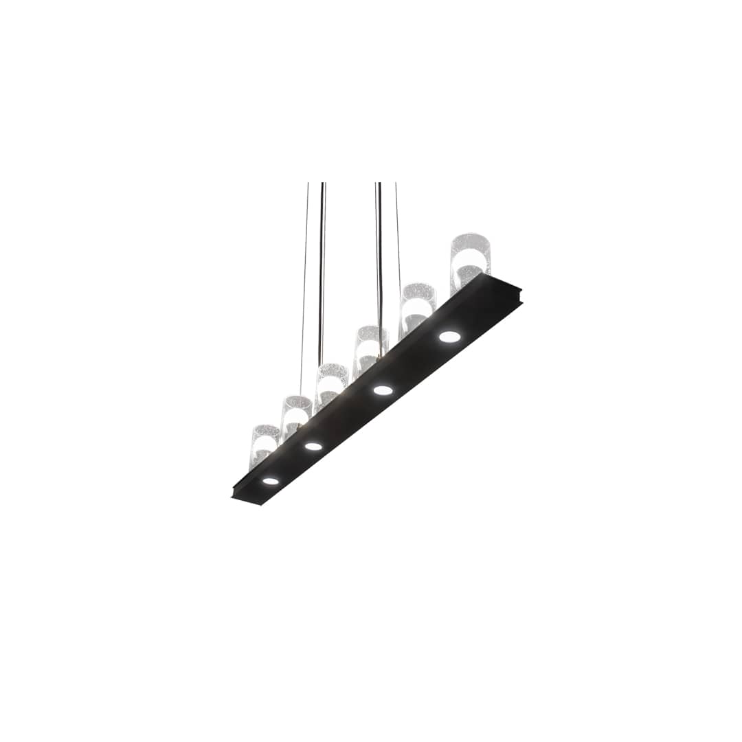 6 Light 44" Wide Pillar Candle Linear Pendant