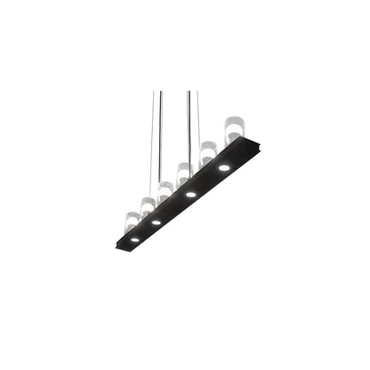 6 Light 44" Wide Pillar Candle Linear Pendant