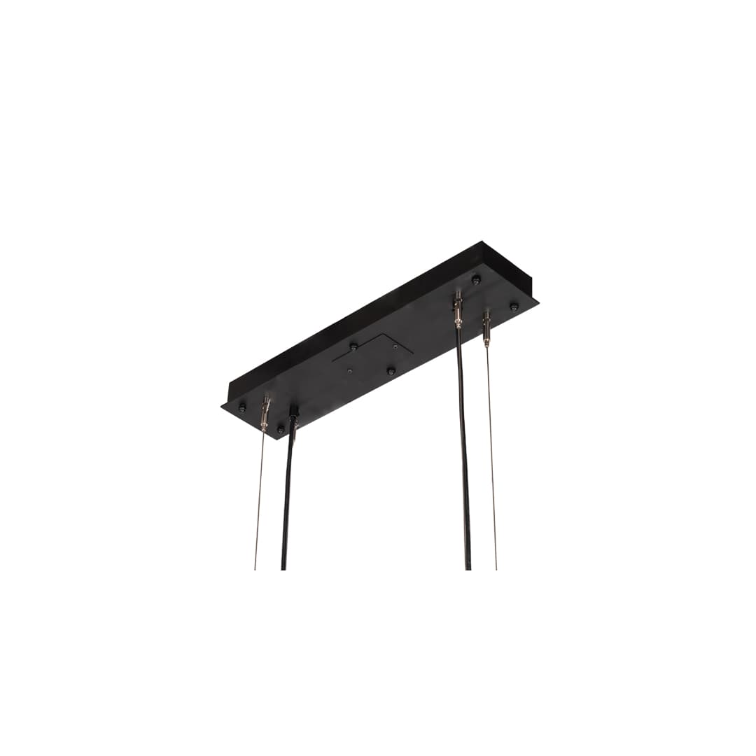6 Light 44" Wide Pillar Candle Linear Pendant