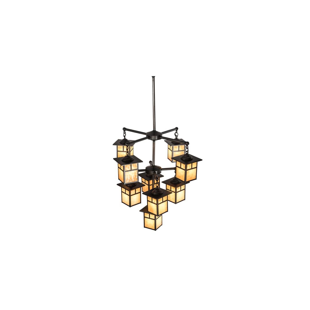 Hyde Park T Mission 9 Light 34" Wide Chandelier